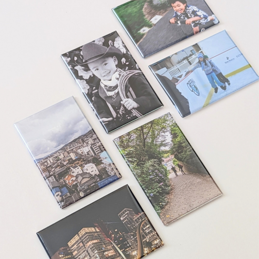 Custom Photo Magnets 6 Set